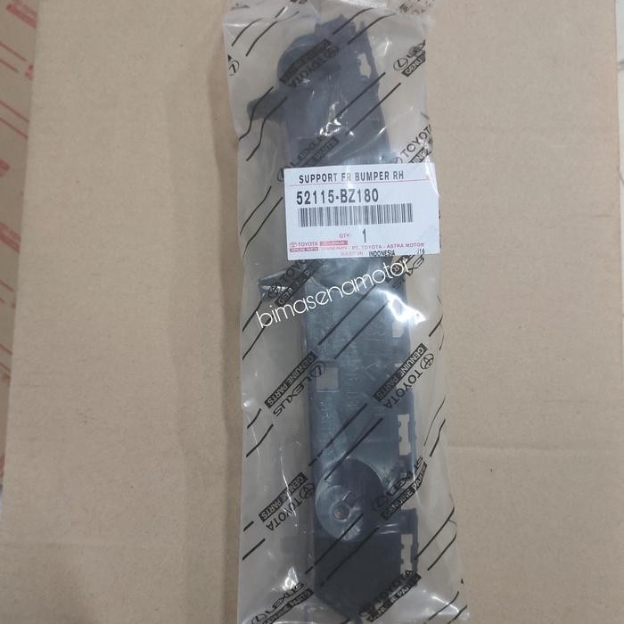 breket bumper depan kanan calya best