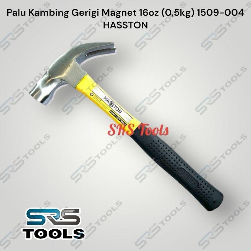 HASSTON 1509-004 Palu Kambing 16 oz Magnet Gerigi Gagang Fiber Karet