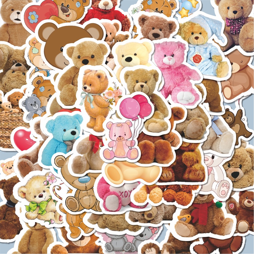 

100PCS Lucu Stiker Sweet Bear Life [Seri Kehidupan Beruang Manis] Stiker Aesthetic Stiker Anti Air Stikers Berperekat Waterproof sticker decal buat Motor Helm Buku Journal Koper Casing HP Laptop Botol Minum Hadiah anak