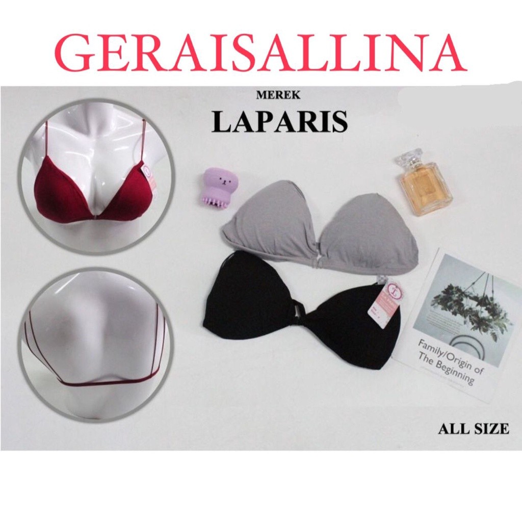 (BHLPR) bh wanita fashion pengait kancing depan laparis