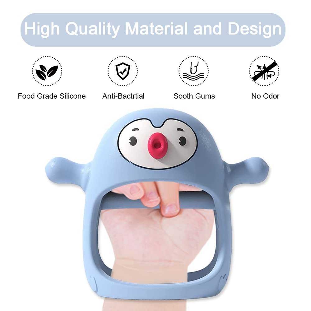 Teether Toys Silicone Chewable Hand Breast Feeding