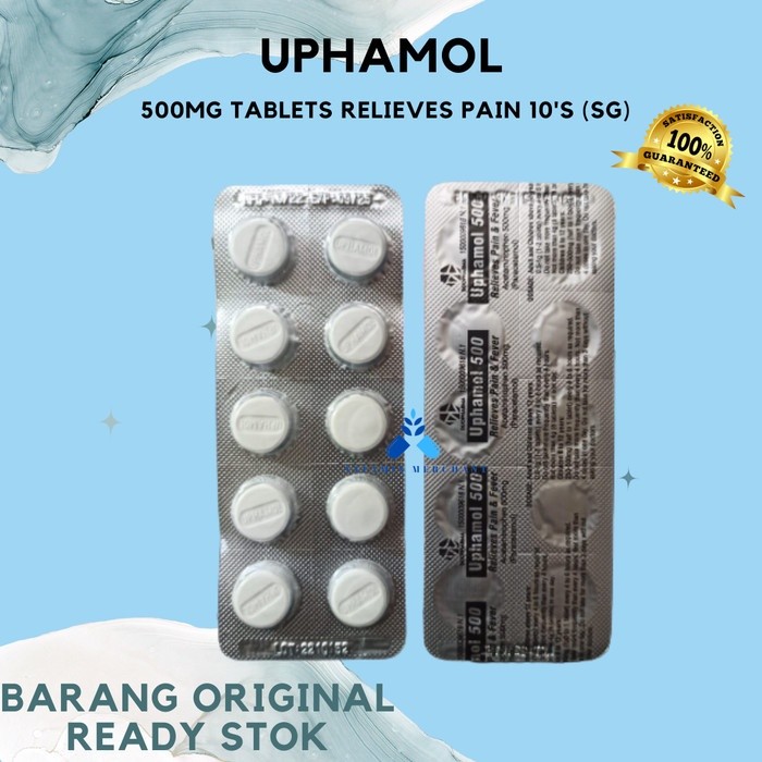 Uphamol 500mg Tablets Relieves Pain 10'S (SG) - w&w