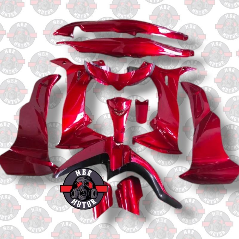 BISA COD Fullset Body Halus Jupiter Z Burhan Cover Body Jupiter Z Burhan Maroon