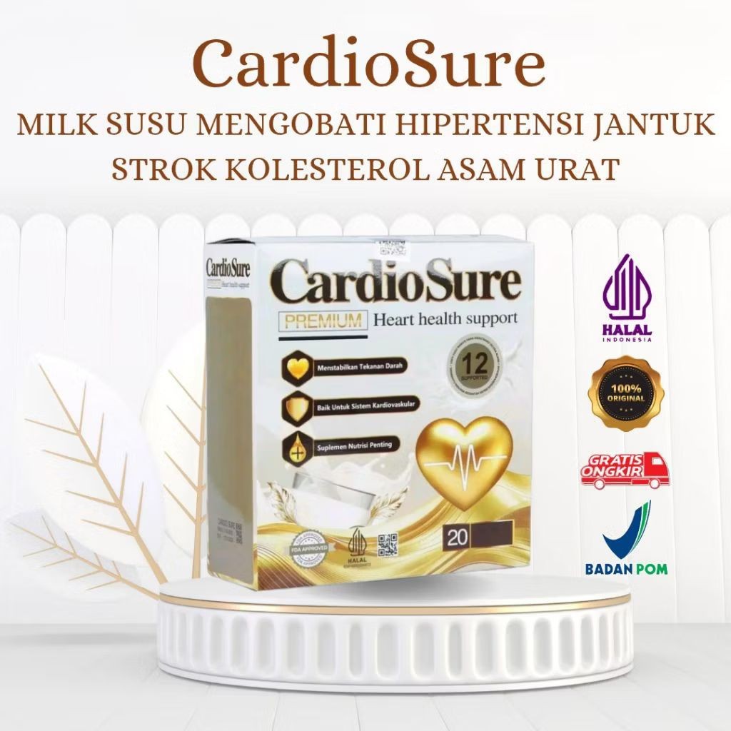 

Cardiosure Milk Susu Asli Original Obat Hipertensi Struk Jantung Kolesterol Asam Urat