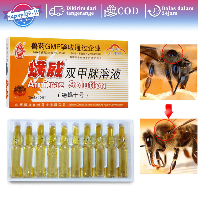 Ampul Lebah Obat Ampul Pembunuh Kutu Lebah 2mlx10 Lebah Pembunuh Tungau