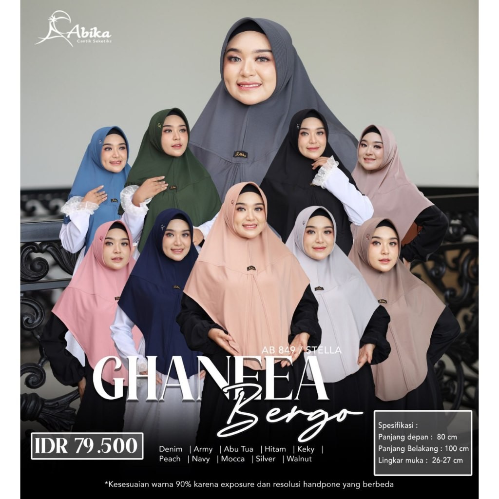 ABIKA HIJAB GHANEEA BERGO DEWASA