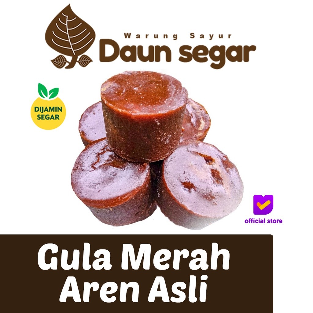 

Gula Aren Asli 100% gula merah aren asli bungkus daun kelapa