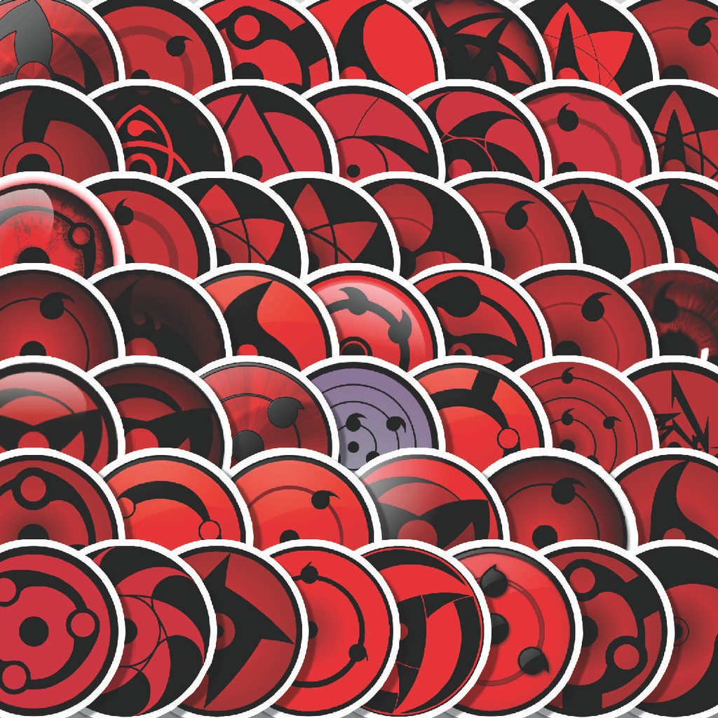 

Stiker Cutting Pack Stiker Naruto Uchiha Sharingan Series Isi 100Pcs Series Aesthetic Lucu Keren Untuk Koper Bahan Vynil