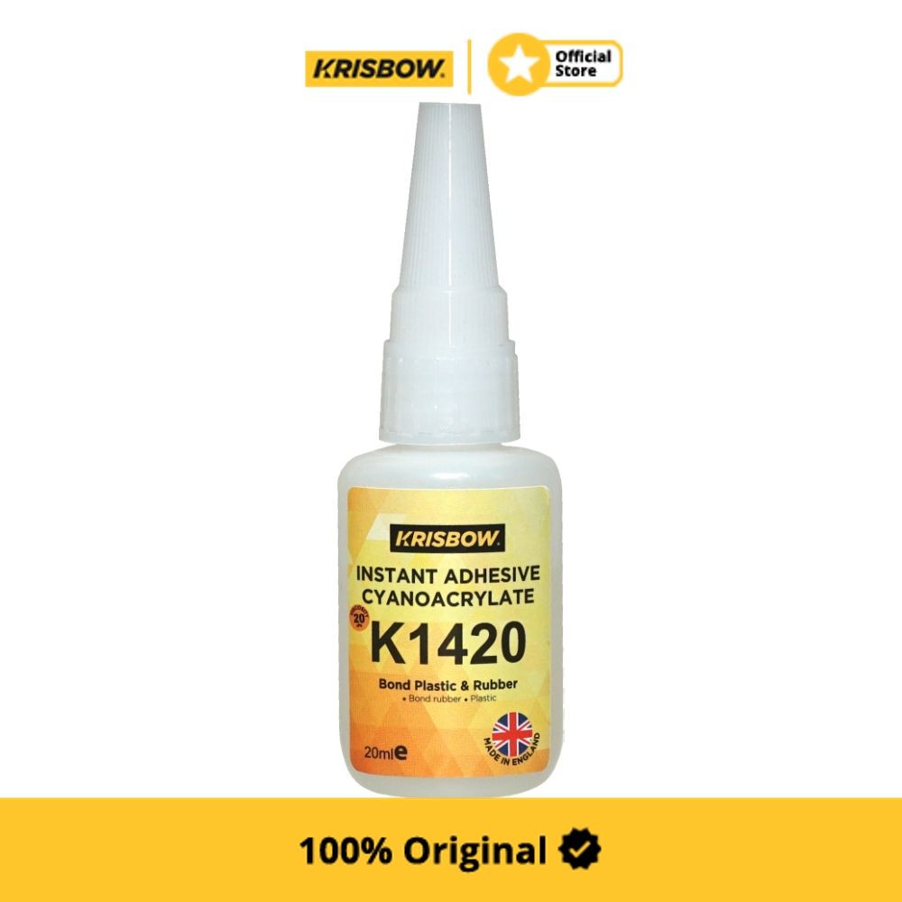 Krisbow Bond Plastic & Rubber Lem Plastik Karet 20 gr K1420