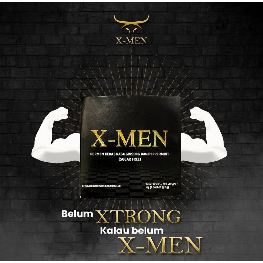 

[Privasi Aman] Xmen Permen Ginseng Rasa Peppermint Original 1 Box Isi 4 Pcs