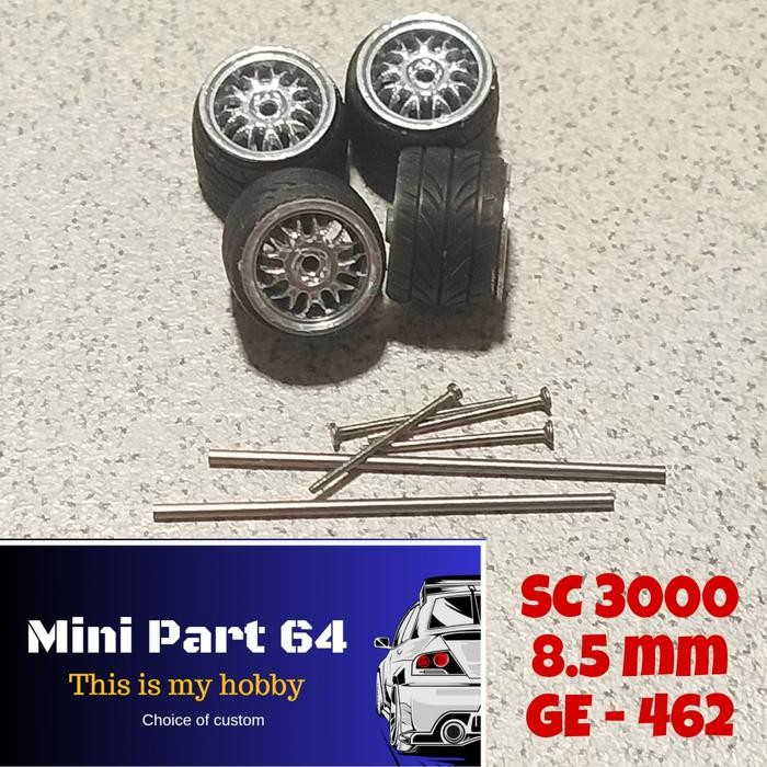 Diorama Diecast Ban 8.5 mm GE-462 Miniatur Skala 64