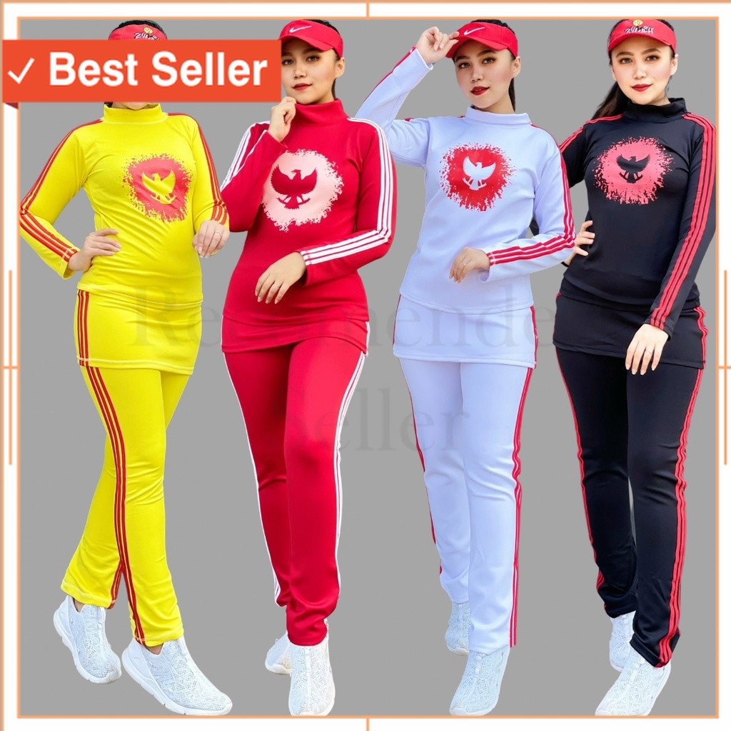 Terlaris Termurah promo diskon / Setelan Baju Senam Aerobic Zumba Gym Fitness Jogging Olahraga Hijab