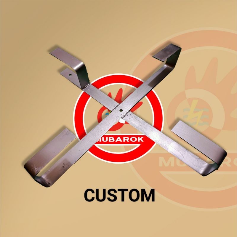 Fixing slack My Republic 80x80 Lebar plat 4cm Tebal 3mm / cable hanger / slek support / slack hanger