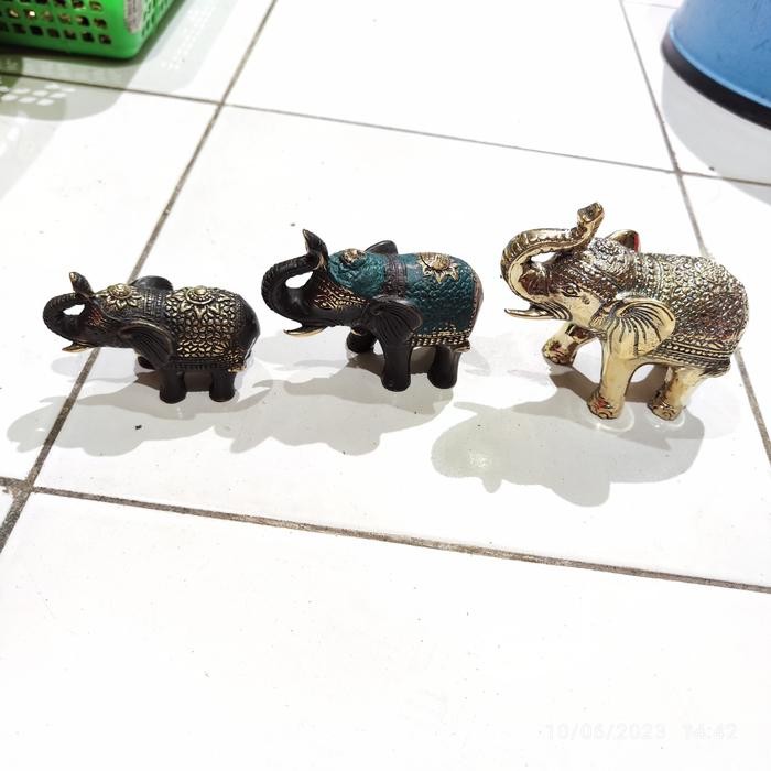 patung gajah fengshui - S