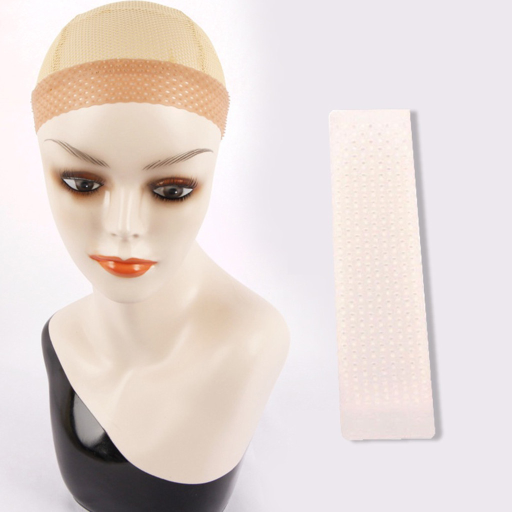 wig bando silikon berkualitas bando rambut palsu headband wig untuk memperbaiki wig Anda untuk mence
