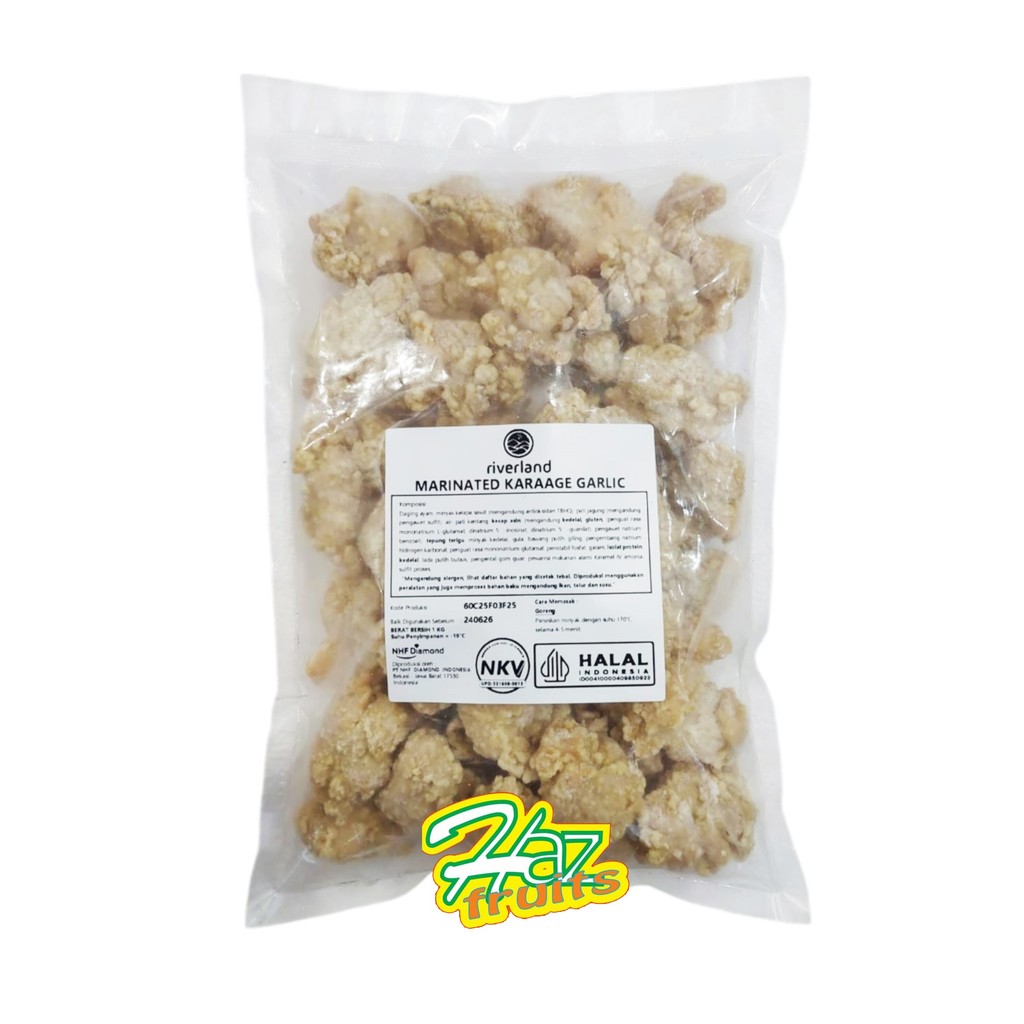 

Riverland Chicken Marinated Karaage Garlic 1 Kg - Tatsuta Chicken Karaage