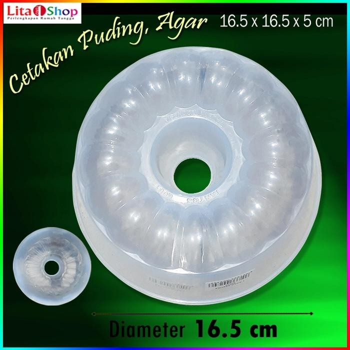 Cetakan Agar Puding Plastik 16.5 Cm/Loyang Ager ager Puding
