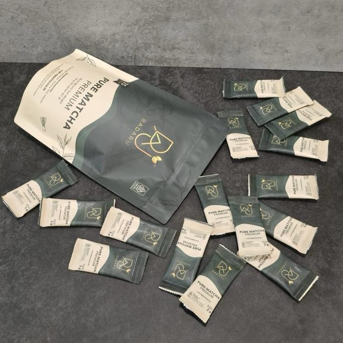 

TNKSYU" - TEH MATCHA BADARU Isi 25 sachet PURE MATCHA