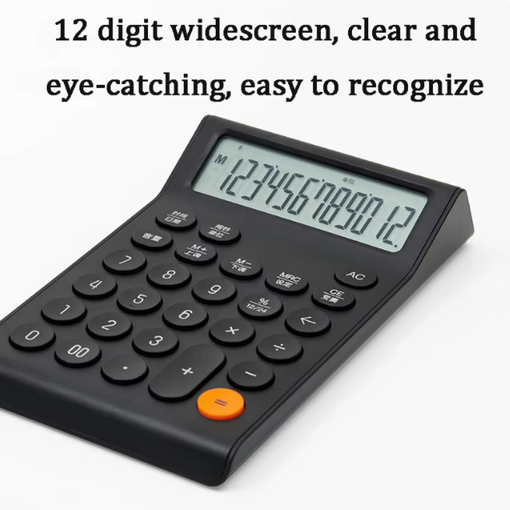 

EZSHOPPING Kaco MATE Calculator Kalkulator 12 Digit Large Screen Battery - K1429| BISA COD |