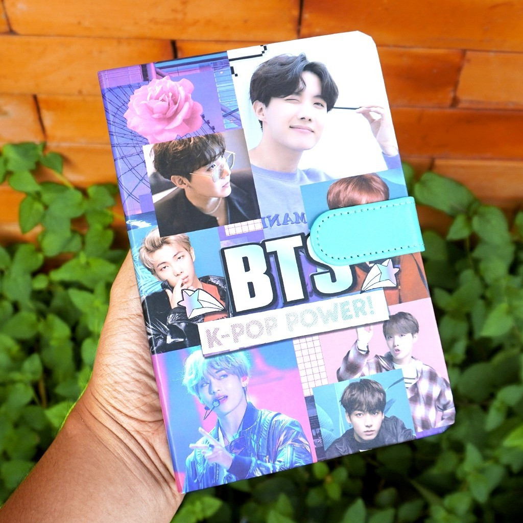 

Notebook BTS KPOP IDOL BT21 Buku Tulis A5 Magnetic Diary Army