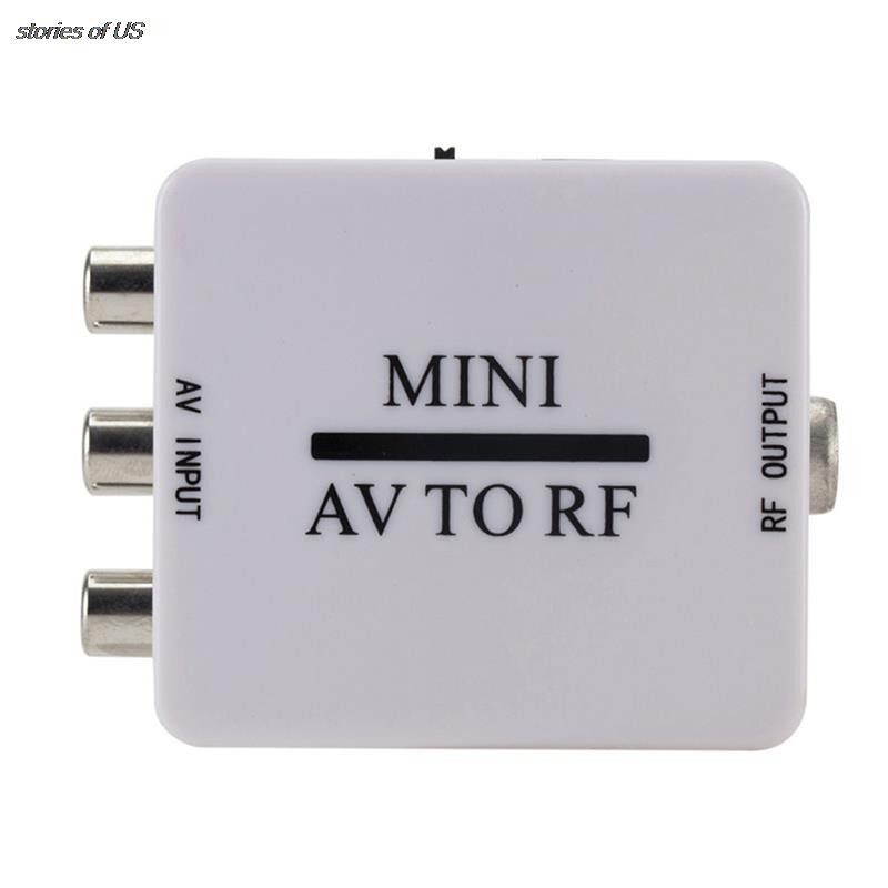 

New RCA/Composite A/V To RF/Coax/Coaxial Converter RF Modulator AV 2 COAX Adapter