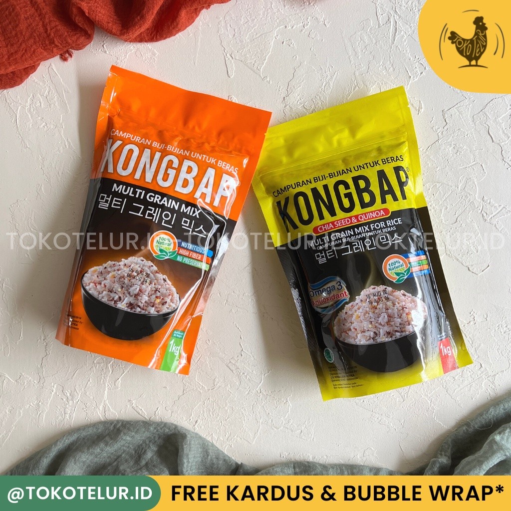 

KongBap MultiGrain Mix Beras Organik - 1KG | Natural Super Food - Campuran Nasi HALAL ORGANIC SEHAT