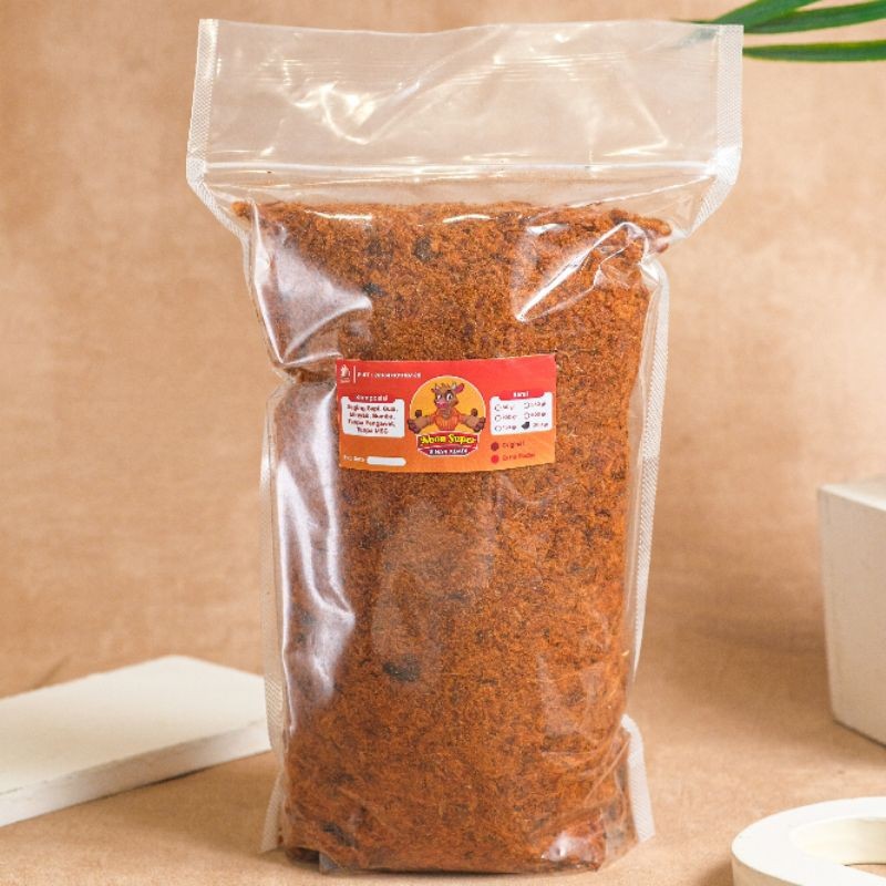 

[GRADE A 1KG] ABON SAPI ASLI JOGJA ORIGINAL & EKSTRA PEDAS ENAK MANIS GURIH