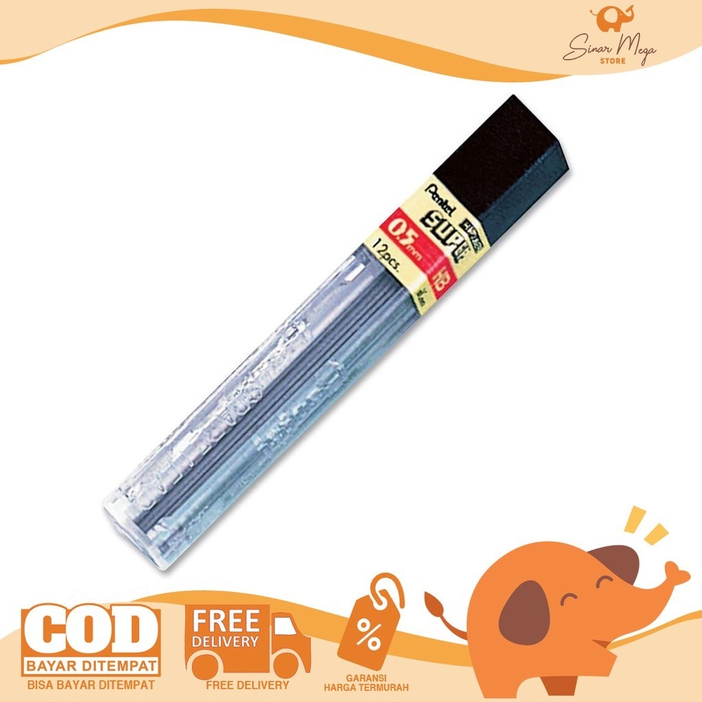

Pentel Isi Refill Pensil Mekanik Super Lead C505 0.5 mm 2B