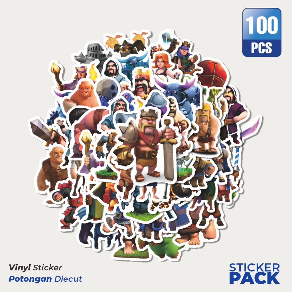 

Super Hemat! 100 PCS Stiker Cash Of Cans Game Video Series 2 Dekorasi Lucu Kreatif untuk Notebook, Skateboard, HP