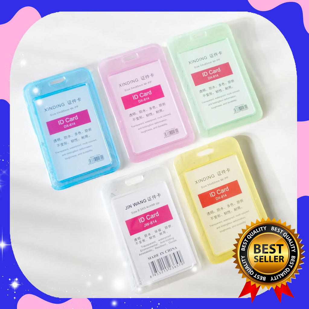 

NAME TAG TRANSPARAN/ ID CARD HOLDER DX-814