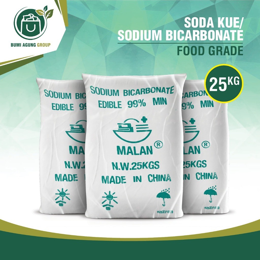 

Soda Kue 25KG 25 KG FOOD GRADE PREMIUM Sodium Bicarbonate KHUSUS JASA KIRIM INSTANT