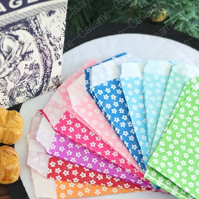 

Flower Style Paper Bags - 8x15cm, Decorative Gift Bags for All Occasions Wedding Party Invitation Greeting Cards Paper Gift Bag