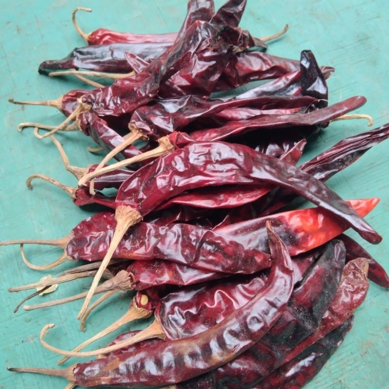 

Paket 250 gram cabe merah besar kering India kwalitas super.