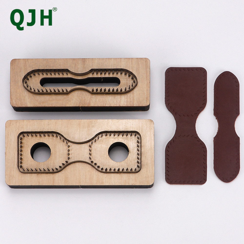 

Leather Craft Shoulder Belt Head Bag Strap End Template Cutting Mould Japan Steel Blade Cutter Die-Keychain Pendant Die Cut Mold