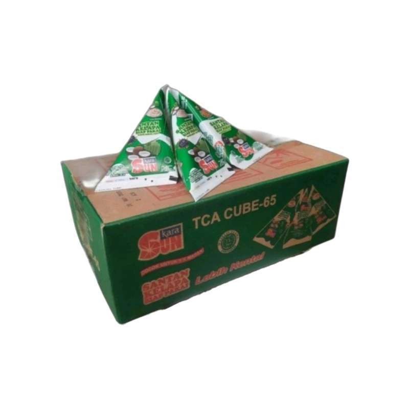 

Sun Kara Santan Kelapa Cair Instan Segitiga Siap Pakai - Coconut Cream 1 Karton (65ml x 36pcs)