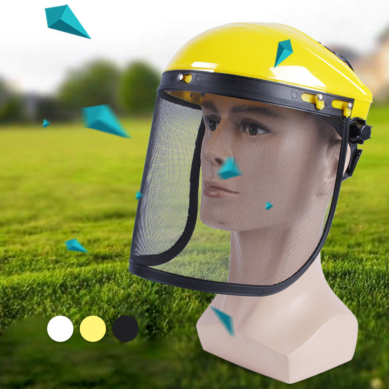 Helm Mesin Potong Rumput Face Shield Pelindung Wajah Face Shield Gerinda Untuk Mesin Pemotong Rumput