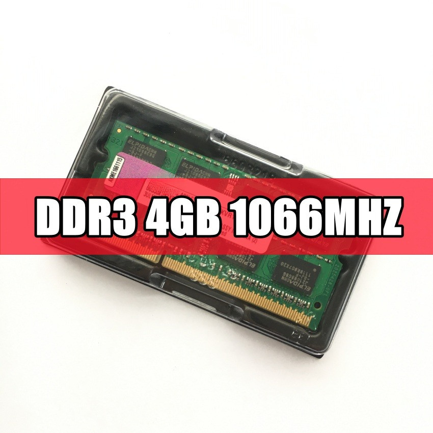 Original KTS chipset DDR3 4GB PC3 8500S 1066Mhz 4G 1066 Laptop Memory Notebook Module SODIMM RAM
