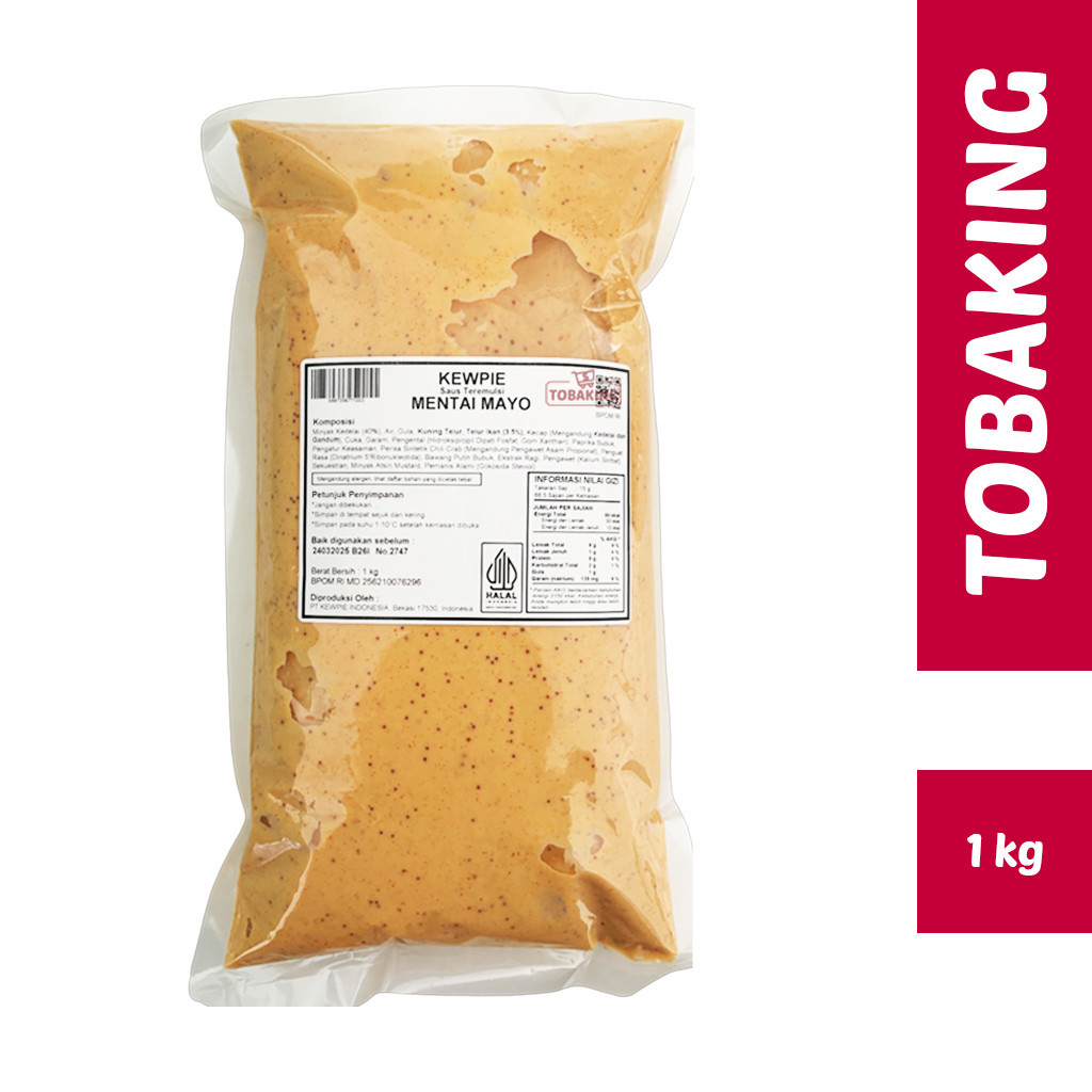 

Kewpie Mentai Mayo 1 kg Mayonaise Saus Cooking Dressing Mentai