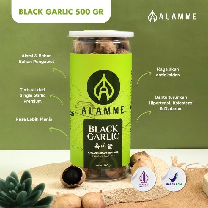 

Bawang Hitam Tunggal Black Garlic Alamme 500Gr
