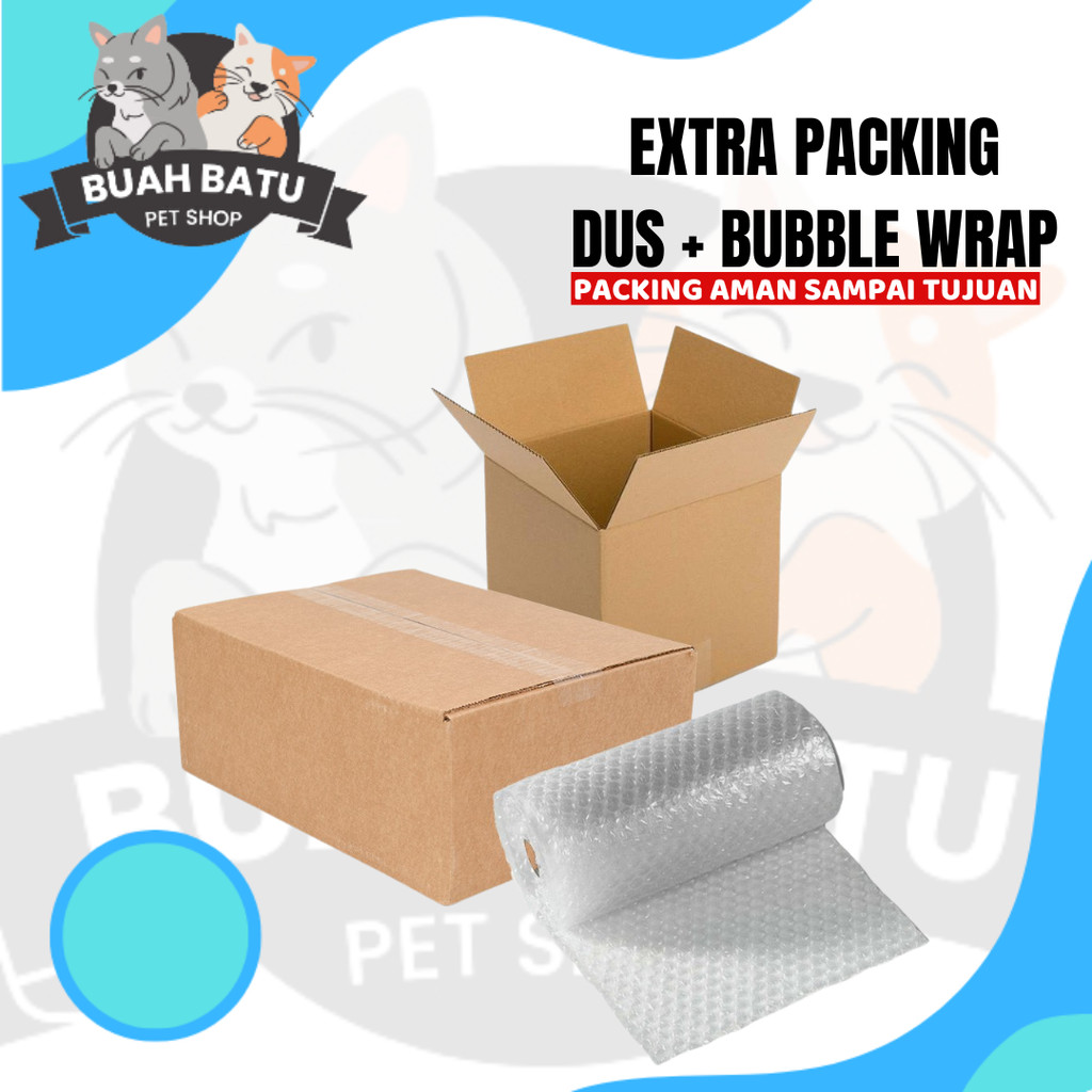 

EXTRA PACKING ( DUS + BUBBLE WRAP ) UNTUK MEMINIMALISIR KERUSAKAN