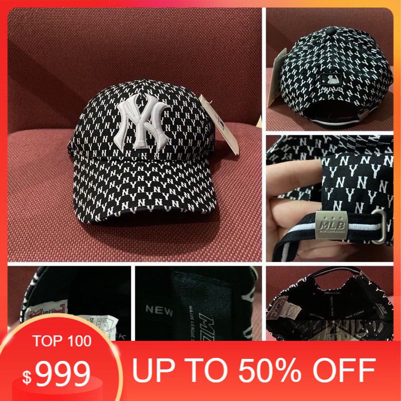 TOPI MLB NY MONOGRAM CAP BLACK NAVY KHAKI BASEBALL CAP ORI delima.12