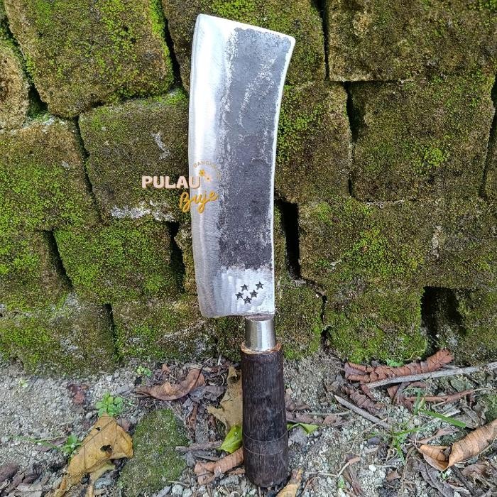 Pisau Daging & Pengupas Degan Bodeng Bintang 5 – Baja Per Sepuhan Tua, Paksi Tembus Asli Madura