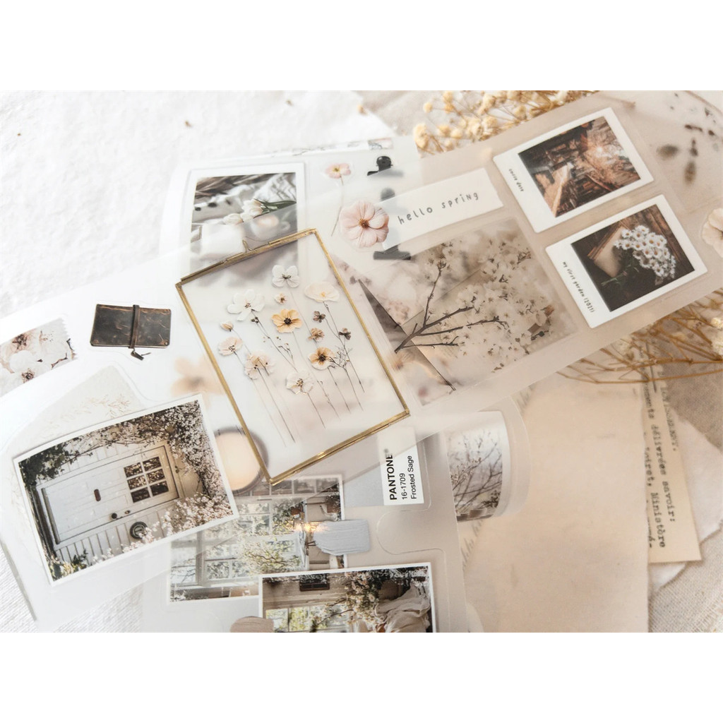 

Creawithgaby Studio Vintage Spring In My Journal Washi PET Tape Planner DIY Card Making Scrapbooking Plan Decorative Sticker