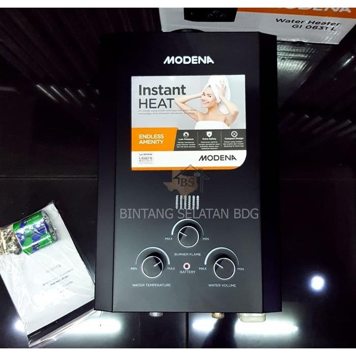 WATER HEATER GAS MODENA/ PEMANAS AIR GAS MODENA RAPIDO GI 0631 L - 0631