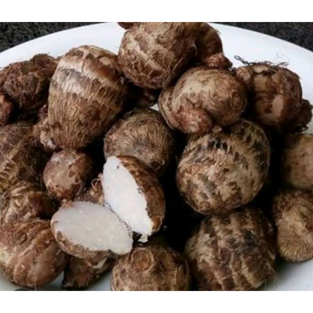 

ubi talas bersih dari tanah 99% siap antar 500gram