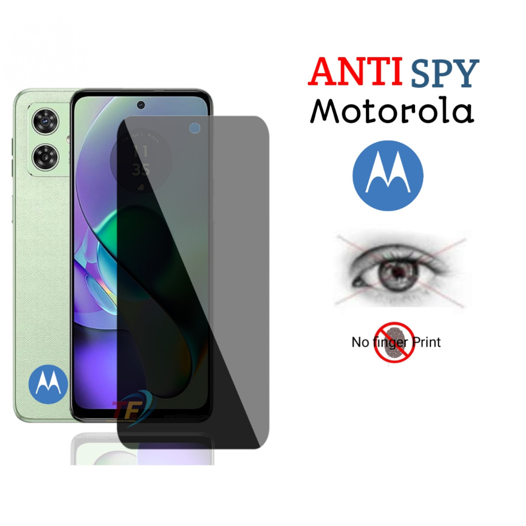 Tempered Glass Anti Spy Motorola Moto G 5G G45 5G G54 5G G55 G35 G05 G15 G 2025 G Power G75 E15 E14 