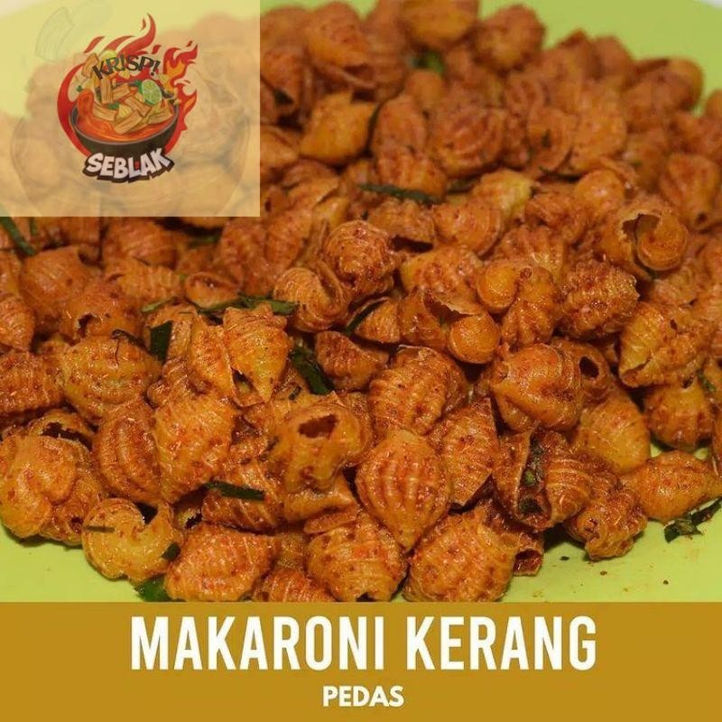 

Seblak krispi Makaroni Keong Kang Asep Pedas Daun Jeruk Kemasan 250gr Snack Food. s