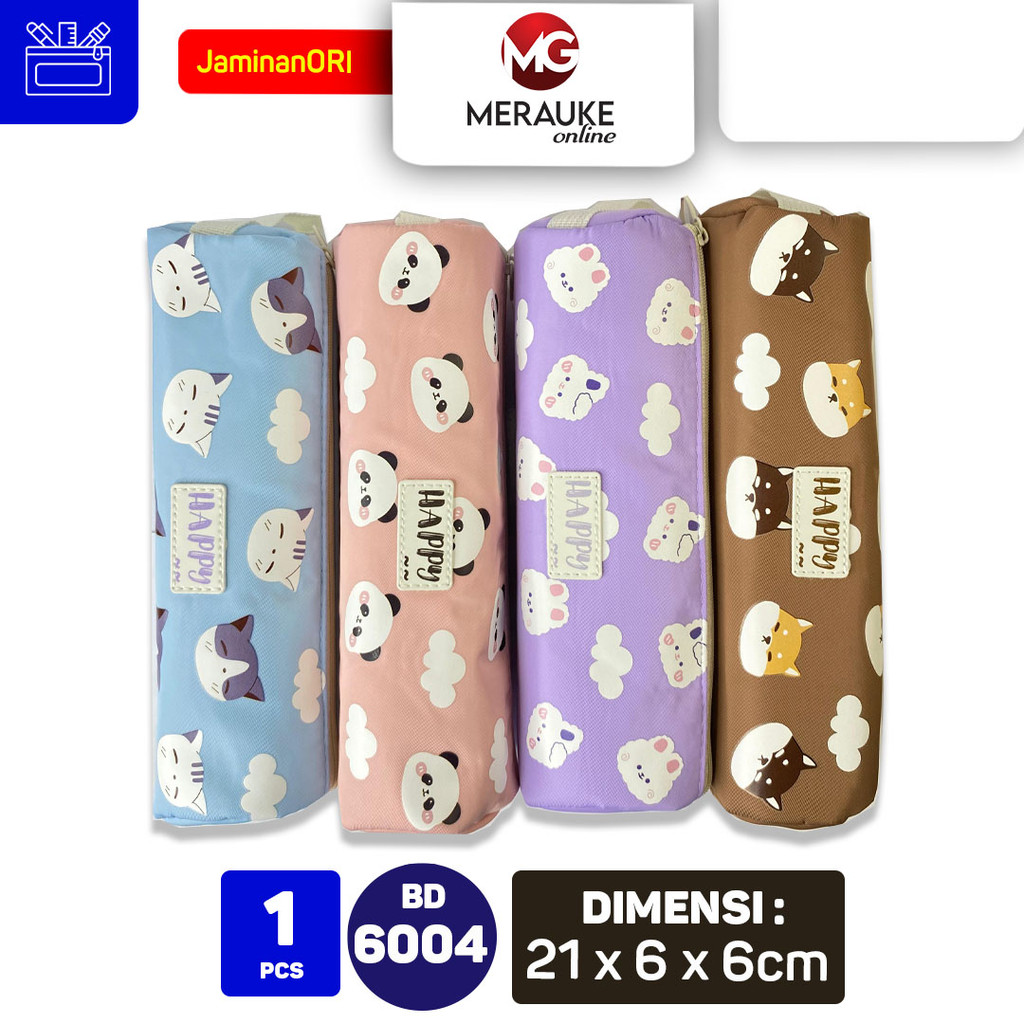 

KINHSHION Tempat Pensil / Pencil Case Happy Kain BD 6004