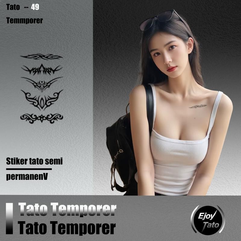EjoyTato Temporary Tatto Seksi Succubus Area Pribadi Stiker Tato Sementara Non-Toksik Hypoallergenic