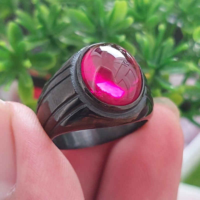 CINCIN PERMATA BATU MERAH SIAM BANGKOK ORIGINAL
